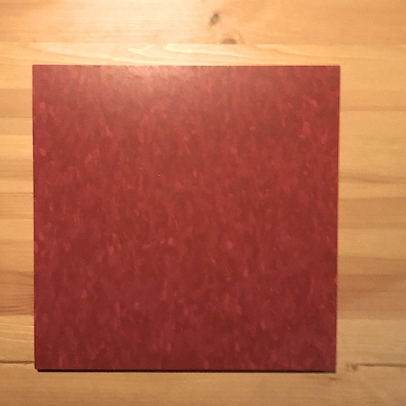 VCT (vinyl tile) Remnants - Marbled Red - Picture 1 of 4